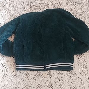 Blue zipper up jacket